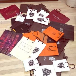 Hermes, Cartier, Goyard, Tom Ford, Ferragamo bags